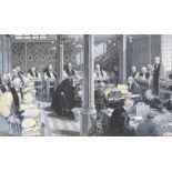 Samuel BEGG A Meeting of the Upper House of the Convocation of Canterbury Circa 1900 Grisaille,
