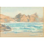 Samuel John Lamorna BIRCH (1869-1955) Porthcurno Watercolour Signed and indistinctly inscribed "To