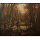 Garstin COX (1892-1933) A Morning in Autumn Oil on canvas Signed Indistinctly inscribed to the