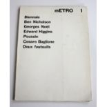 Ben NICHOLSON (1894-1982) Ben Nicholson interest: mETRO 1. Milan, Italy. Art Journal, c.1960.