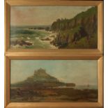 J TOMAS A pair of coastal oils Each signed One dated 1899,
