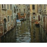 Juan LLUNA LERMA (1933) Venice Oil on canvas Signed Signed and inscribed to the back 38 x 45cm