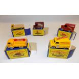Matchbox:- 17 removals lorry, 51 cement wagon, 47 Brooke Bond Can,