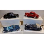 Danbury mint:- 1949 Mercury Coupe, 1940 Ford Coupe,