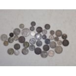 A collection of mainly German 18th and 19th century silver coins.
