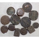 Miscellaneous bronze hammered coins etc.