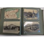 An Edwardian album containing approximately 80 postcards, mainly foreign including India,