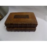 BINGHAM (JOSEPH). "The Works," 2 Vols, red and black titles, orig panelled cf, split, fl, 1726 g.