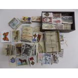 A quantity of cigarette cards including rugby, cricket, horses etc.