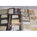 A collection of American postal history in three albums,