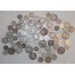 Mainly Swiss silver coinage.