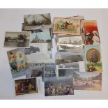 Approximately 105 postcards including better adverts.