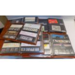 British presentation packs contained in five albums,