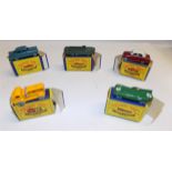 Matchbox :- 33 Ford Zodiac, 55 D.U.K.W., 22 Vauxhall Cresta, 28 Generator lorry, and 41 D.