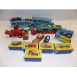 A collection of Dinky and Corgi die cast including Corgi 67 tractor,