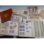 A small well filled album of stamps, two stockbooks etc.