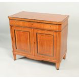 A Scandinavian mahogany commode, early 19th century,