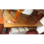 An oak refectory table, 20th century,