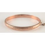 A 9ct gold bangle, 7.5g.