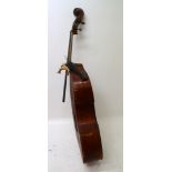 A double bass, length of back 113cm.