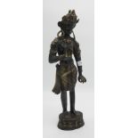 A South East Asian bronze figure of a bodhishattva, height 48.5cm.