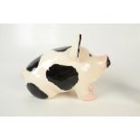 A Wemyss earthenware pig by Griselda Hill Pottery, height 20.3cm, length 31cm, width 15cm.