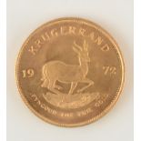 Gold Krugerrand 1972 1oz. Uncirculated.