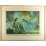 A William Russell Flint artist's proof of 'Eve and Jasmine', signed in pencil, label verso, 44 x 62.