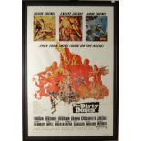 A cinema poster for the Dirty Dozen, framed and glazed, overall size, 112 x 78cm.
