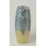 An early 20th century art glass iridescent vase, in Tiffany Favrile style,