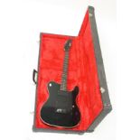 A Schecter Strategy electric guitar, impressed no.S1921, in hard case.