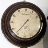 A Smiths English Clocks Ltd brown bakelite wall clock, circa 1940s,