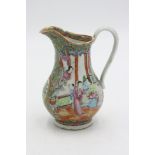 A Chinese canton porcelain jug, 19th century, height 15.3cm.