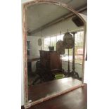 A large Victorian overmantle mirror, 155 x 126cm.