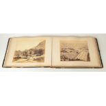 A 19th century leather bound photo album consisting of numerous Maltese images, including H.M.