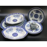 A selection of Chinese blue and white export porcelain, 18th/19th century,