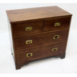 A mahogany chest of drawers, 19th century,