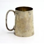 A silver mug by James Dixon & Sons Ltd, Sheffield 1914, 8.1oz.