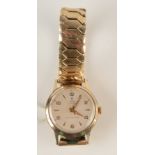 A Rolex Tudor Royal gold cased Holman's presentation gentlemen's wristwatch, with champagne dial,