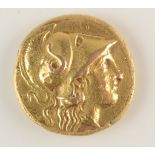 Kings of Macedonia:- Gold stater of Alexander the Great, (possibly Amphipolis mint), obverse,