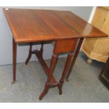 An Edwardian inlaid mahogany Sutherland table, height 72cm.