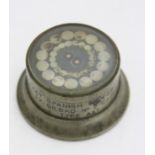 A paperweight, incorporating a section of telegraph cable, inscribed 'Direct Spanish Telegraph Co.