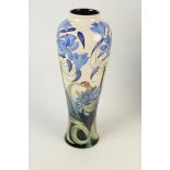 A Moorcroft Pottery 'Fly Away Home' pattern vase, by Rachel Bishop, blue painted initials 'GP',