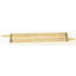 An ivory vintners slide rule, by L.