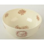 A Wedgwood Rex Whistler designed Clovelly pattern bowl, diameter 19.5cm.