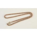 A 9ct gold double curb link Albert watch chain, 32.9g.