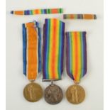 A pair of WWI medals to Private C. W.