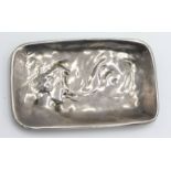 A Boucheron Paris silver rectangular dish or plaque representing air,