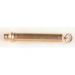 A 9ct gold propelling pencil. 10.6g.