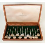 The complete Apostle Spoon Birmingham Mint collection,